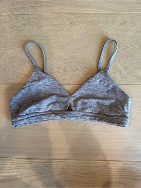 ALO Yoga Heather Gray Triangle Bralette